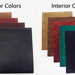 Custom Leather Springback Manuscript Binders - Exterior leather and interior suede colors